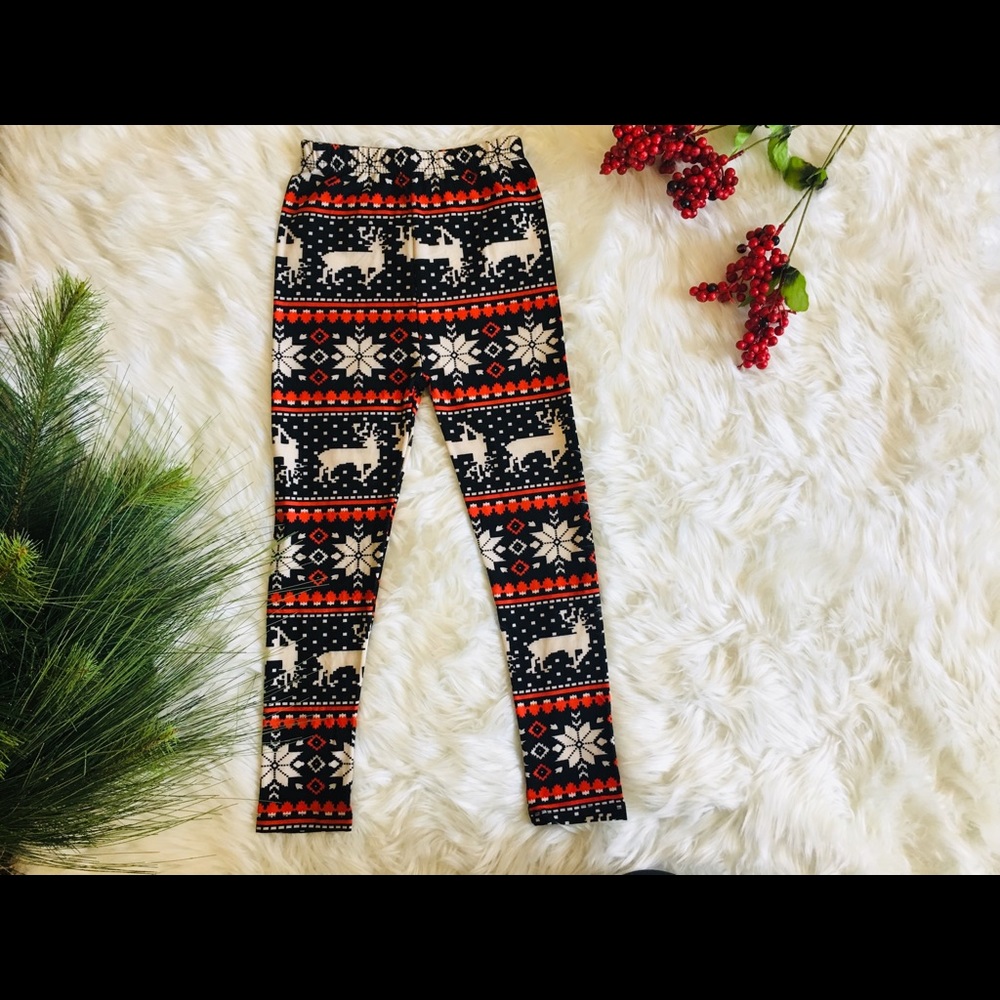 GIRLS CHRISTMAS PRINTED LEGGING! - Picture 1 of 8